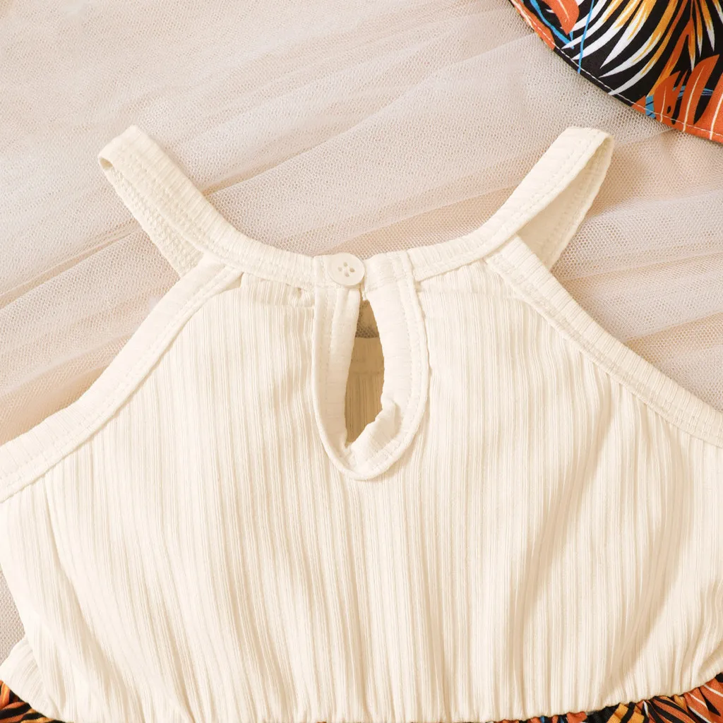 Vestido veraniego para nina 0-3 anos con lazo y sombrero - imagen 5