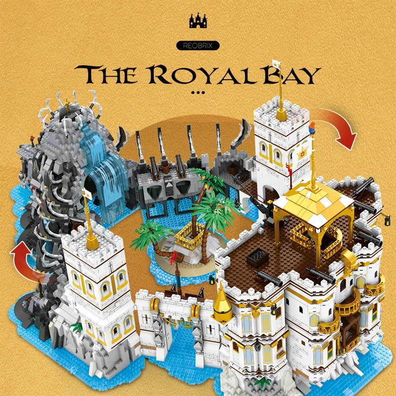 3752 Uds. Castillo Real europeo, bloques de construcción, escape de ciudad Medieval Vintage, bloques de construcción, juguetes DIY para niños, regalos - imagen 5