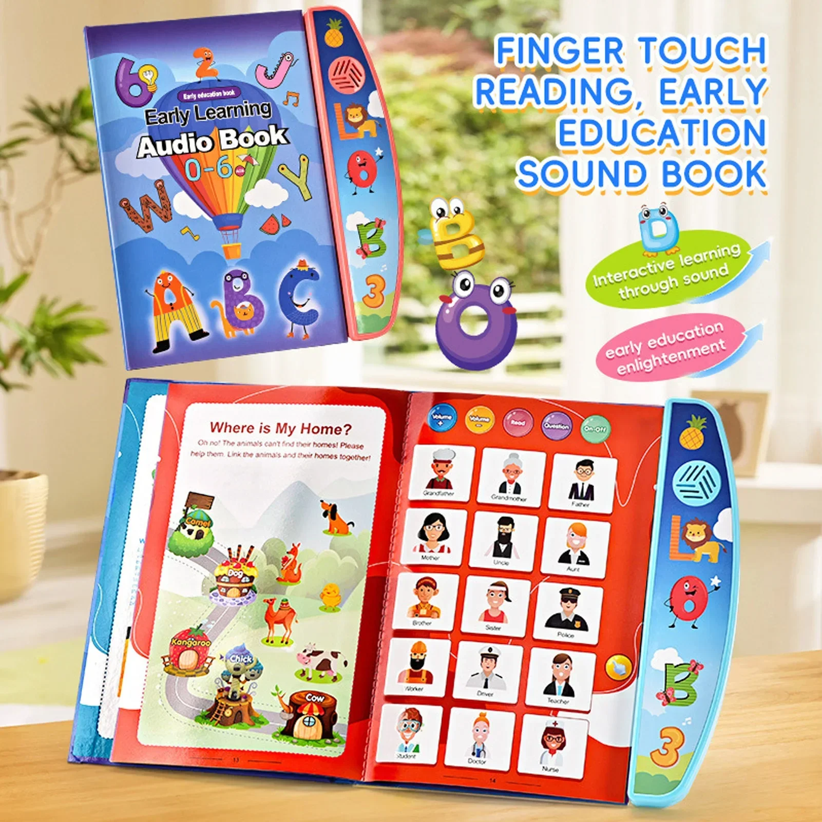 Libro educativo infantil ABC con sonidos – Juguete interactivo - imagen 2