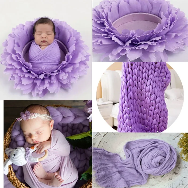 Almohada floral gigante suave cómoda para foto de recién nacido - imagen 3