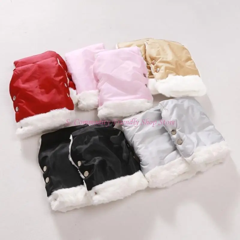 85AE guantes para cochecito bebé invierno cálido cochecito mano accesorios para cochecito