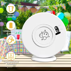 Máquina de burbujas giratoria para niños con batería recargable