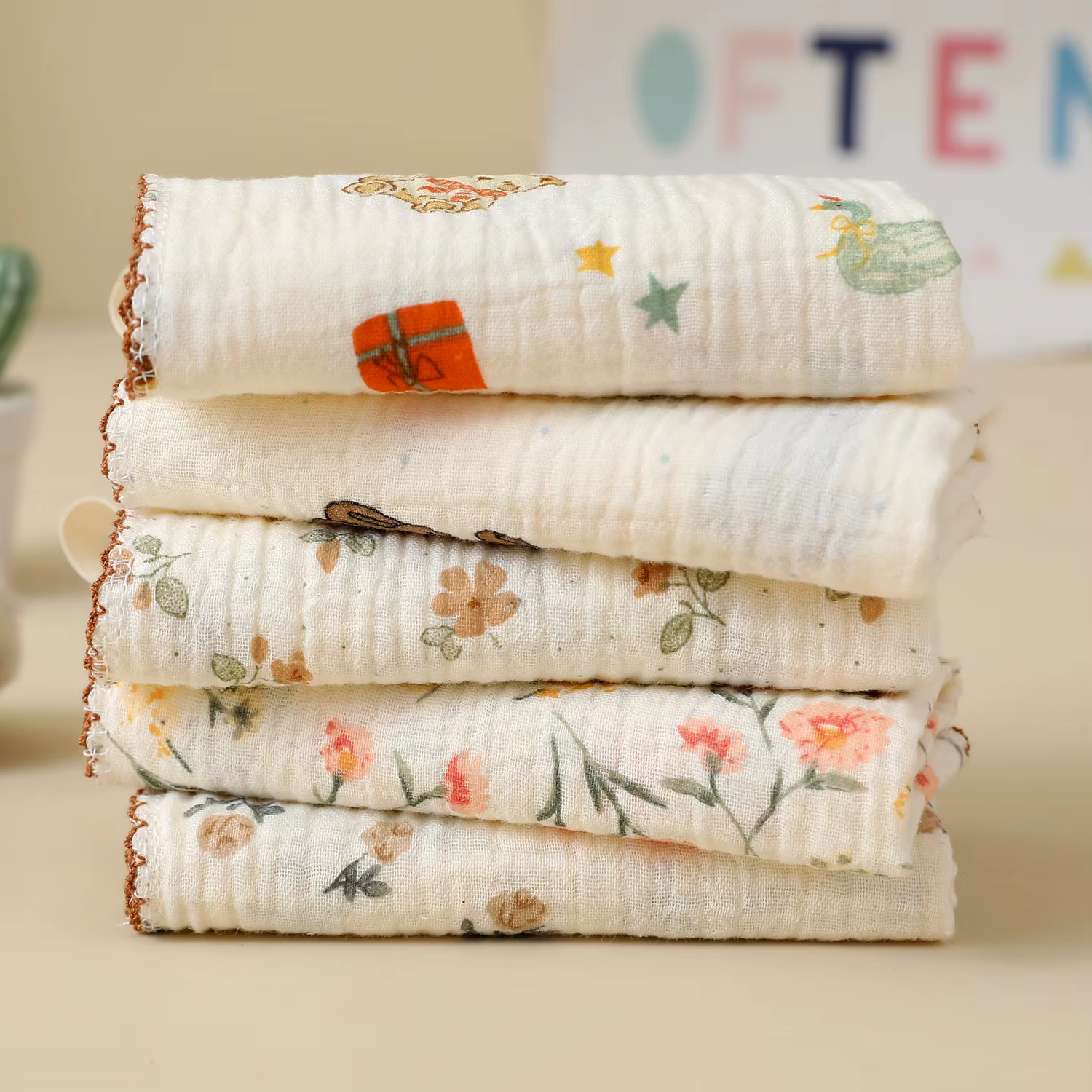 Toalla de muselina absorbente para bebé – Suave y cómoda - imagen 2
