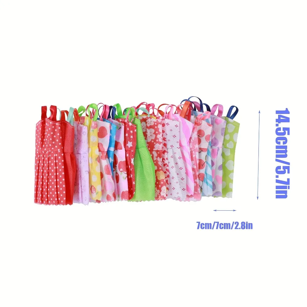32 piezas de ropa y accesorios aleatorios para muñecas, 10 vestidos moda 22 zapatos, gafas, collares, bolso muñeca Barbie - imagen 5