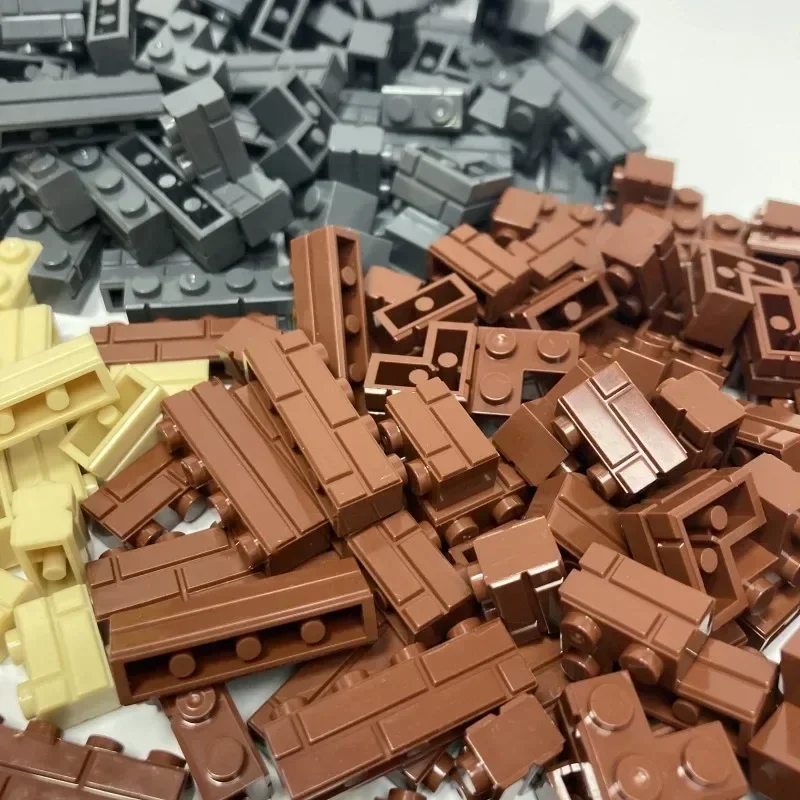 120 Uds. Bloques de pared MOC, ladrillos plástico gruesos varios tamaños, azulejos a cuadros, construcción mixta DIY Compatible con marcas - imagen 4