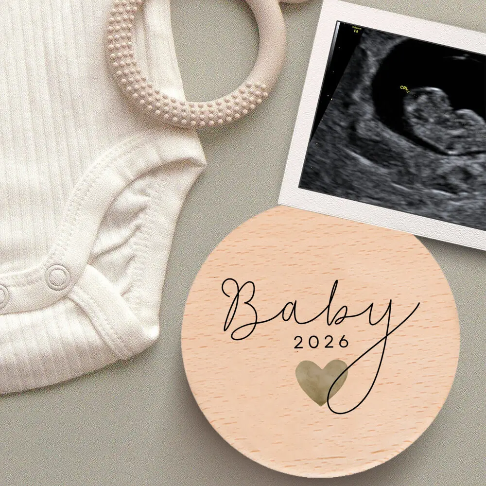 Birt infantil señal de madera para bebé con motivo estampado - imagen 3