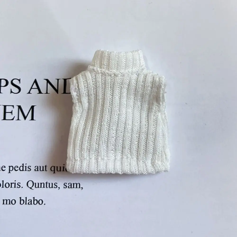 Traje de abrigo de punto para muñeca, suéter cálido, chaleco, Tops para muñeca OB11, accesorios para muñecas DIY, invierno, 1/11, 1/12, nuevo - imagen 4