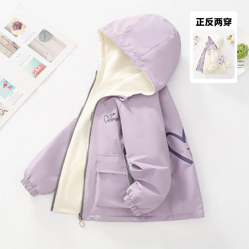 Abrigo reversible de lana acolchado para adolescentes - imagen 3