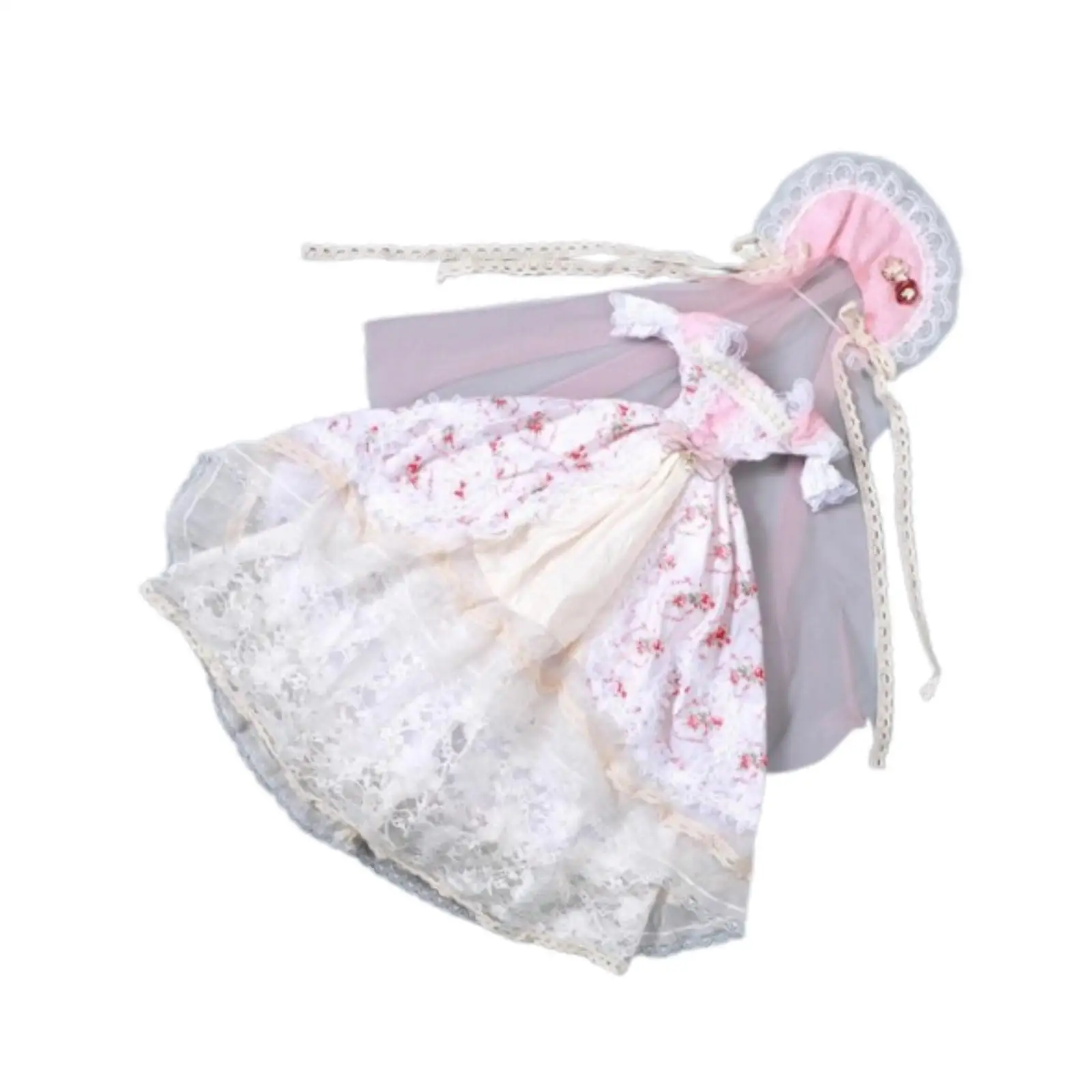 Disfraz de vestido de princesa para muñeca 1/3, disfraz educativo DIY para niños de 23,62 pulgadas - imagen 3