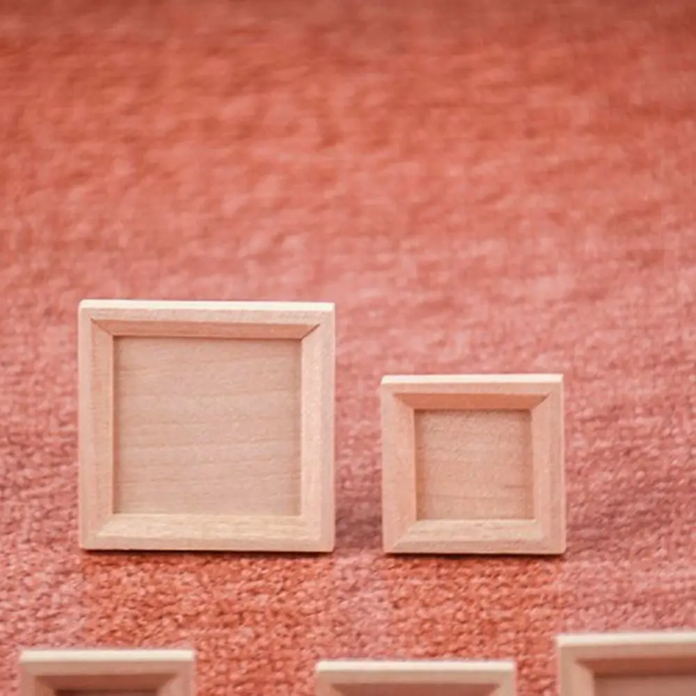 Casa de muñecas de miniatura con muebles de madera DIY