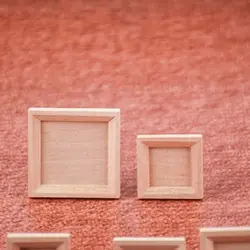 Casa de muñecas de miniatura con muebles de madera DIY