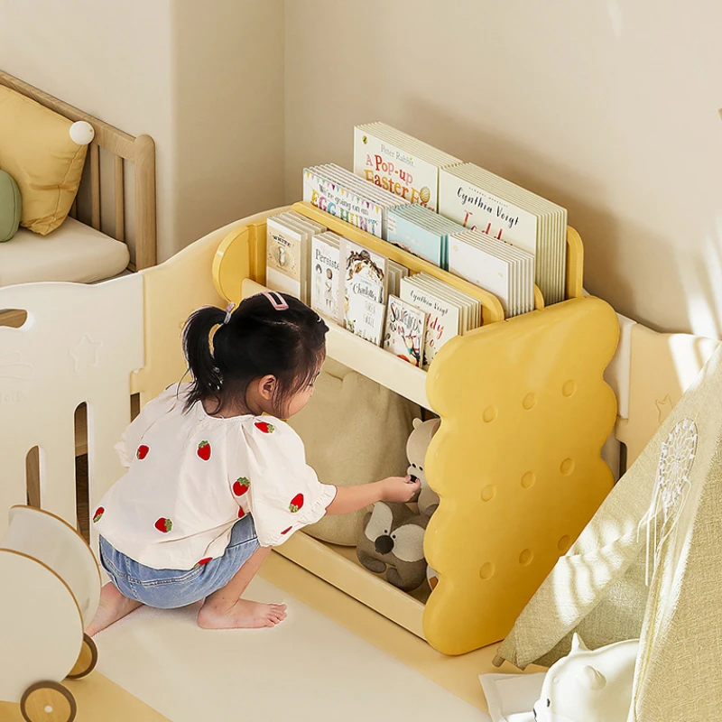 Estantería ajustable para niños, organizador de pie de 200 libras de capacidad para juguetes/libros, estantería infantil de plástico ABS ecológico - imagen 4