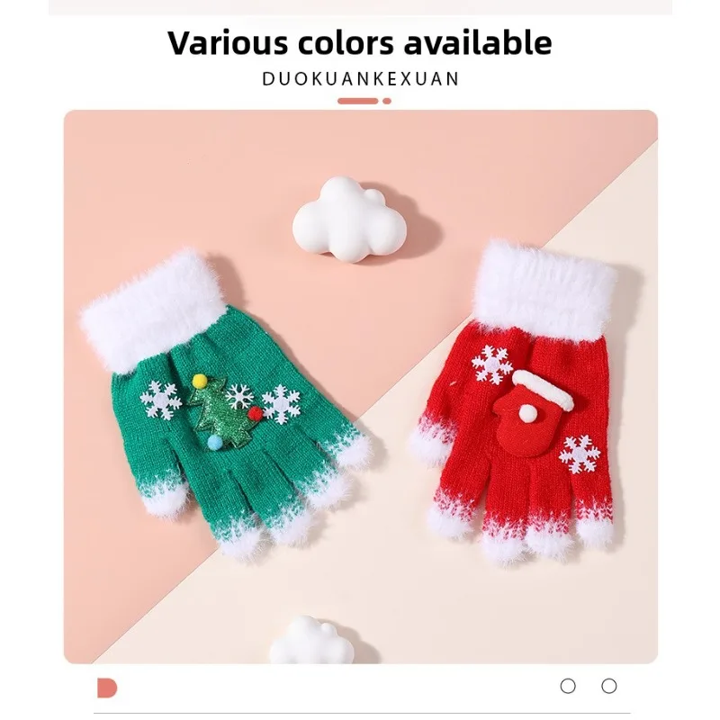 Guantes de invierno para bebé – Cálidos y cómodos, diseño navideño - imagen 5