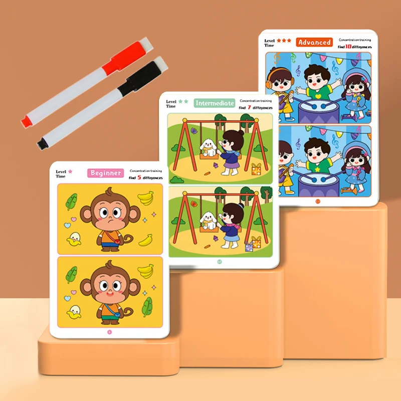 Juego de tarjetas educativas para niños – Flashcards reutilizables