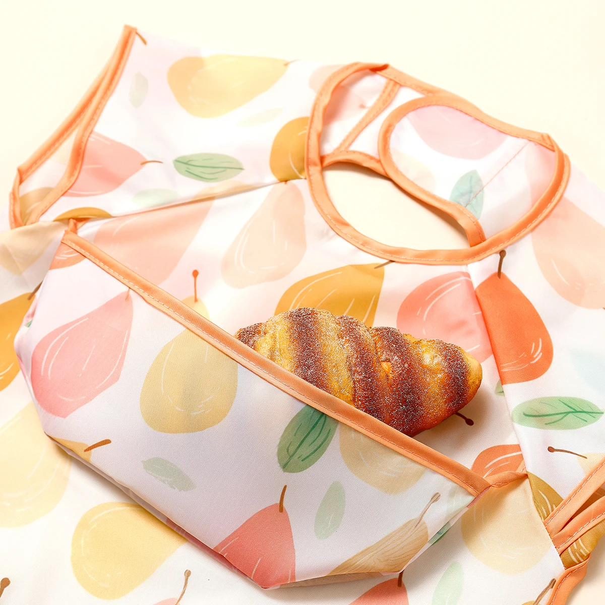 Babero impermeable de poliéster 100% para niños, bata para comer, delantal artístico sin mangas para bebés pequeños, babero para alimentación, 1 ud. - imagen 5