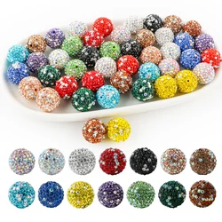 Cuentas acrílicas imitación diamante colores para joyería DIY