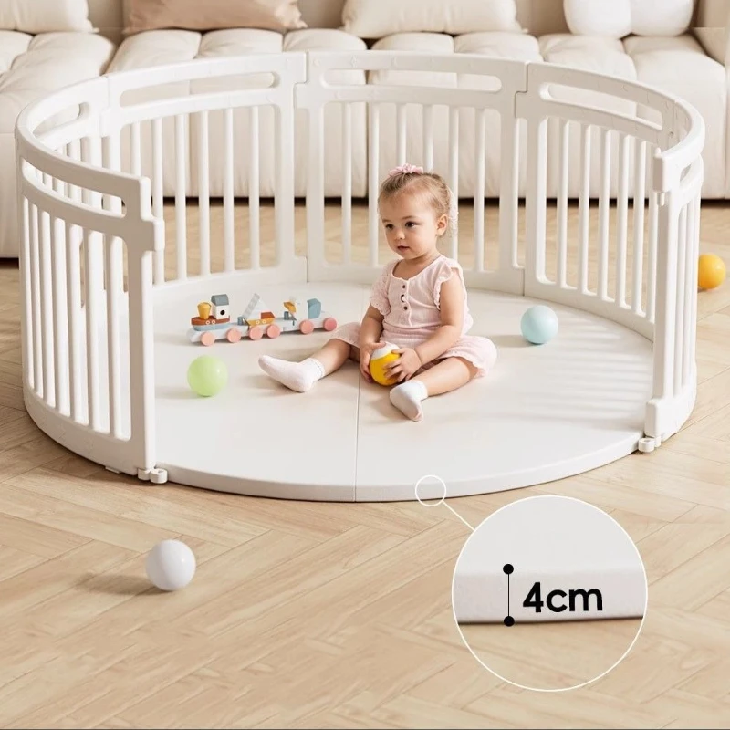 Parque infantil lavable con colchoneta de seguridad para bebés - imagen 4