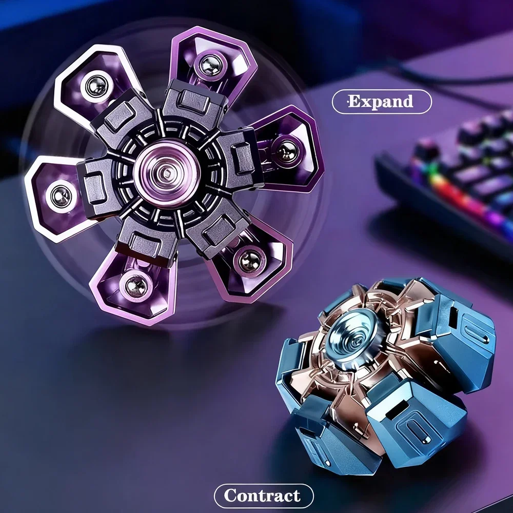 DIY creativo Fidget giratorio dedo giroscopio Spinner Fidget juguetes para adultos regalos de cumpleaños EDC mano Spinner juguete para aliviar el estrés - imagen 2