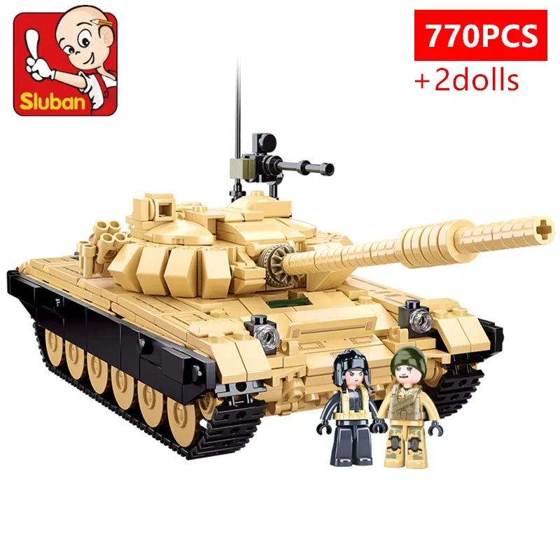 Bloques de construcción de la serie militar WW2, tanque de batalla principal pesado, tanque de leopardo, conjunto de Pantera con Mini figura, modelo de ladrillos, juguetes para niños - imagen 5