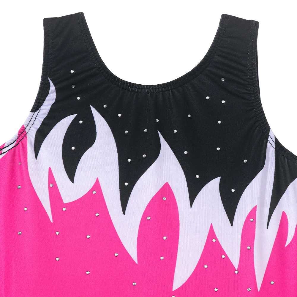 Vestido de ballet sin mangas para niñas – Tutú con falda brillante - imagen 5