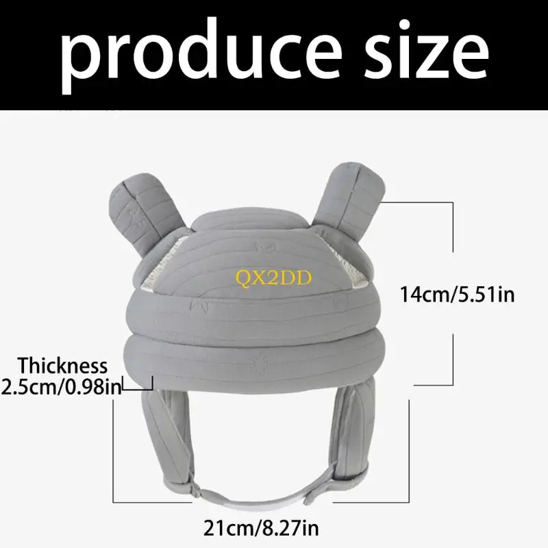 QX2D Casco protector infantil – Acolchado suave para niños - imagen 5
