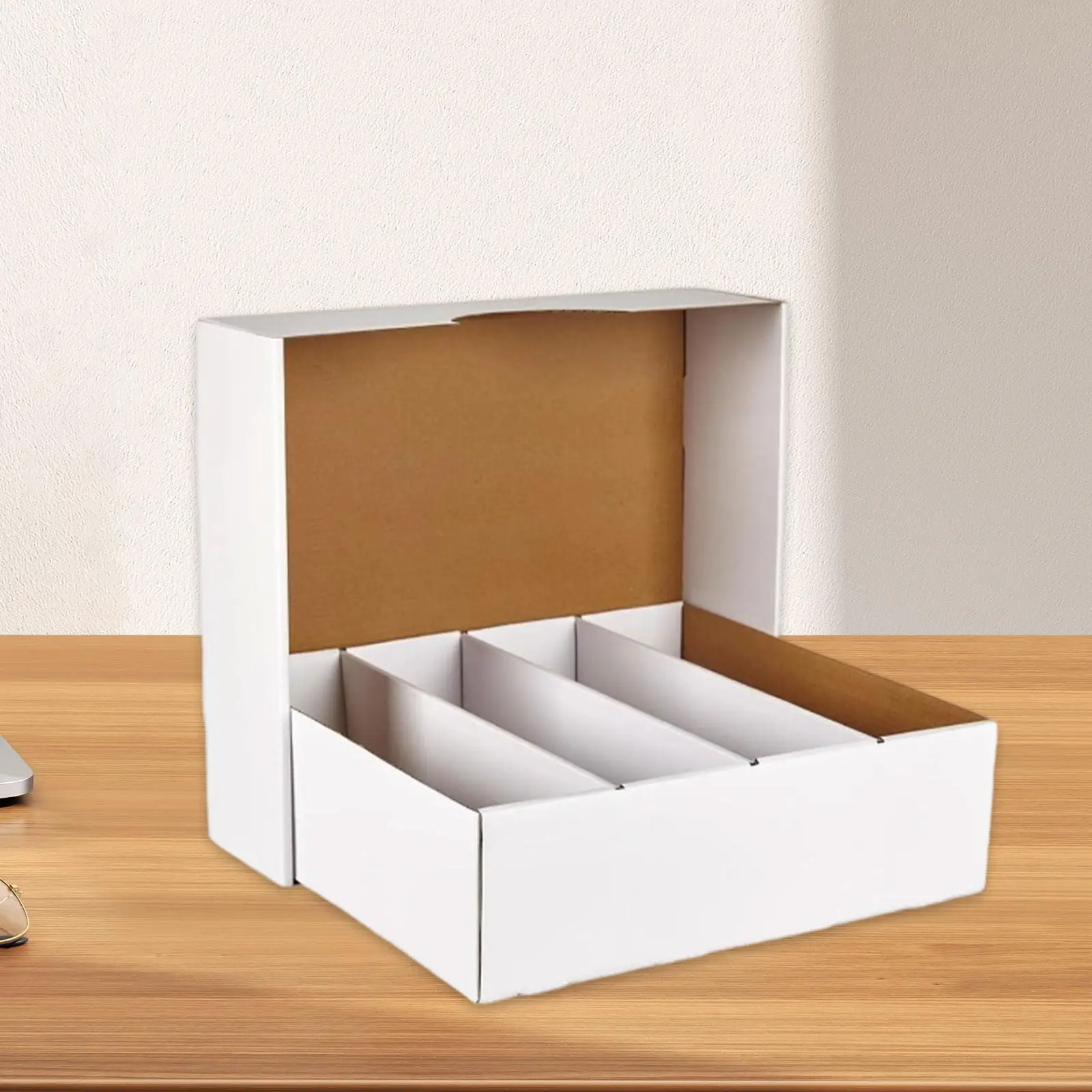 Caja de tarjetas comerciales, bandeja de clasificación, protector de cuatro rejillas, almacenamiento y colección