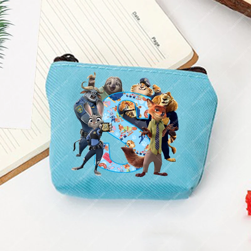 Monedero con cremallera de dibujos animados de Disney Zootopia, accesorios de cartera con estampado de Anime, bolsa de dinero a la moda, bolsa de almacenamiento, tarjetero bonito, regalos - imagen 5