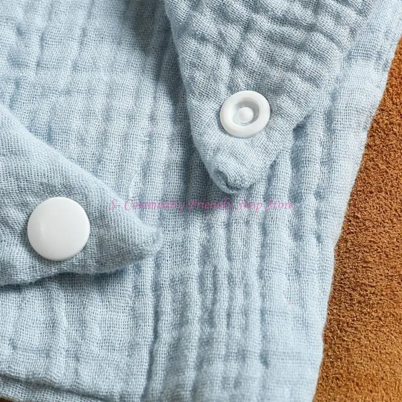 85AE 3 uds. Baberos para alimentación bebé, toalla para Saliva para bufandas triangulares, Bandana, Baberos algodón suave, - imagen 5