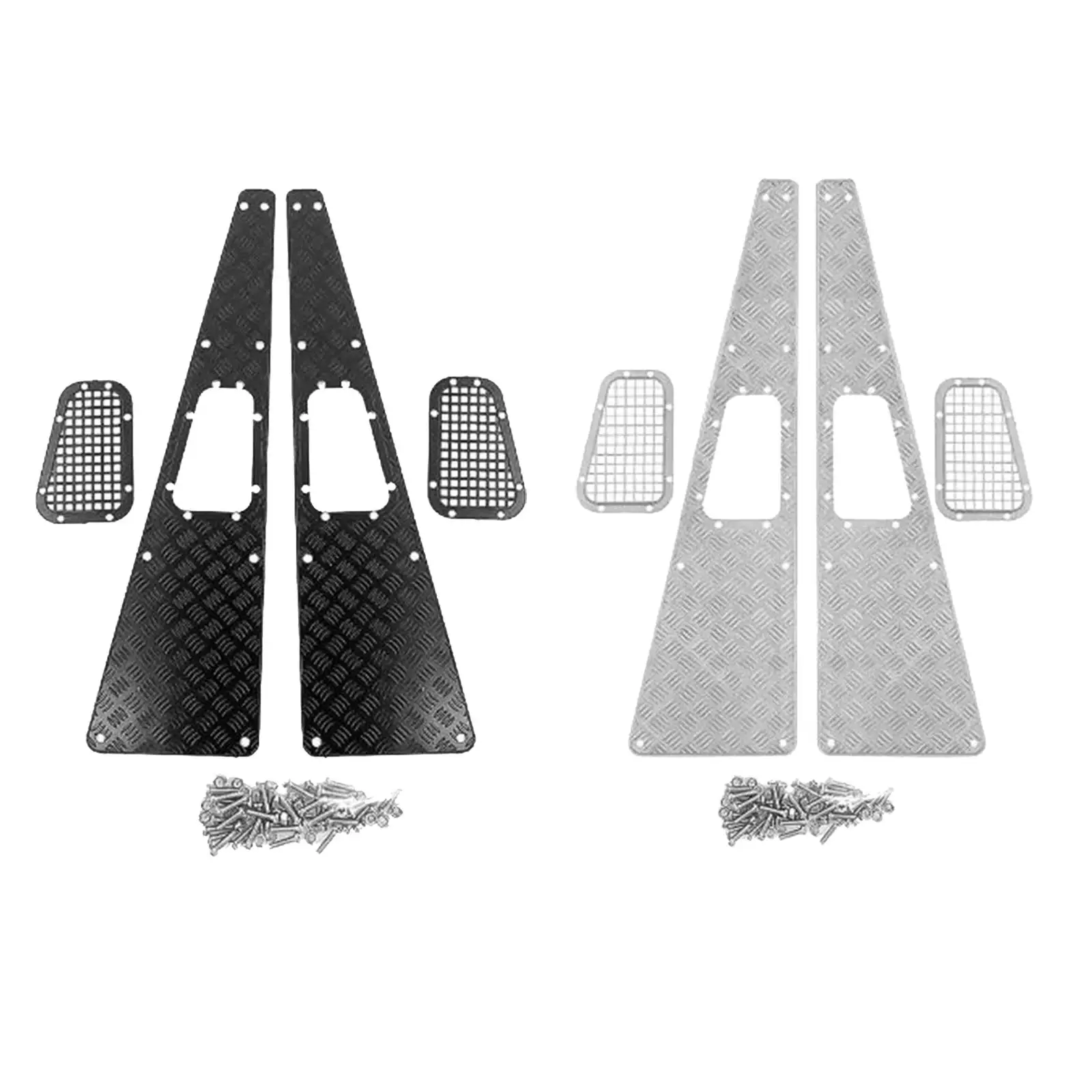 Stainless Steel Engine Hood Cover Anti-skid Plate Decoration RC Car Parts Accessories for Traxxas TRX4 Defender 1:10 RC Crawler