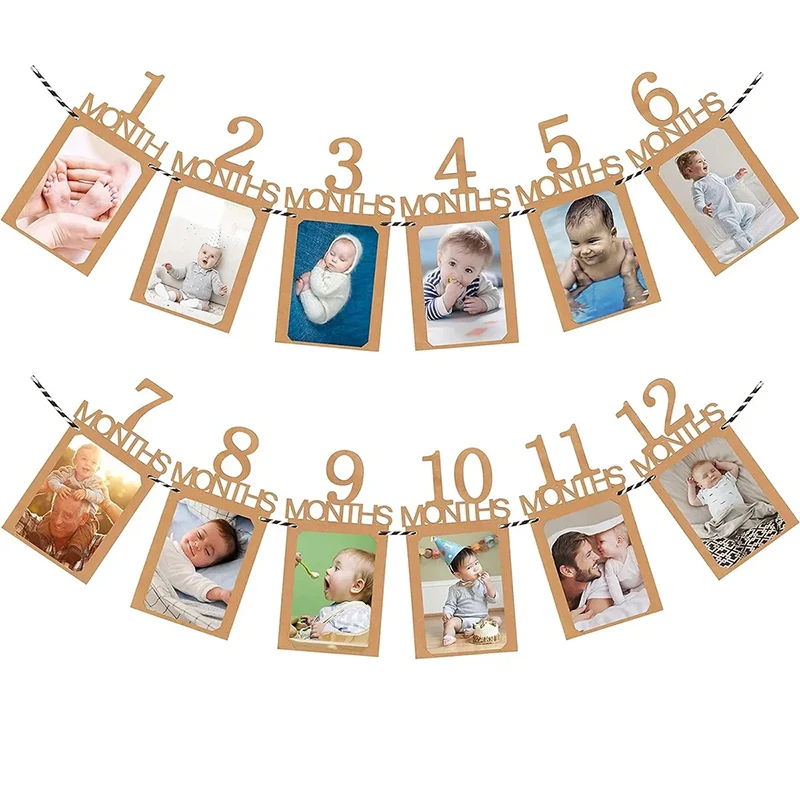 Guirnalda crecimiento bebé – Registro fotográfico primer año - imagen 4
