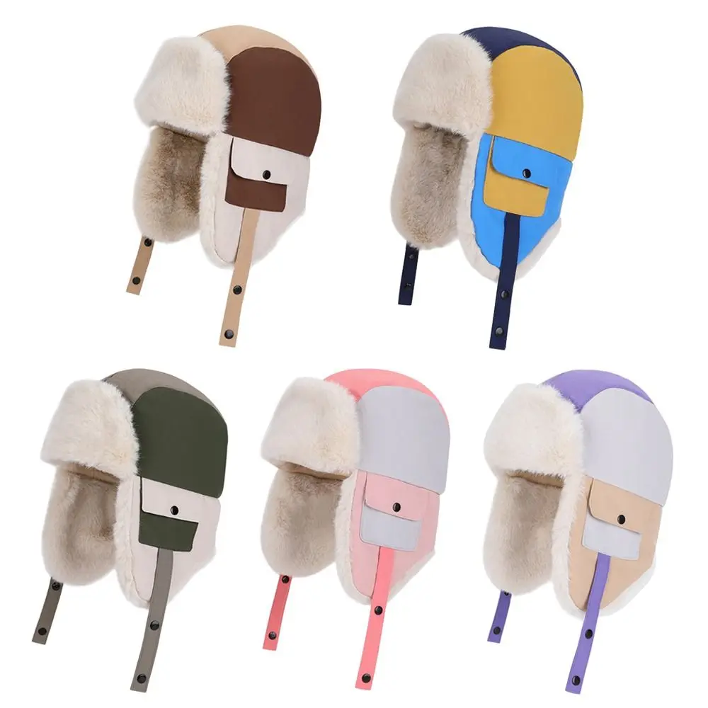 Gorros de invierno cálidos a la moda para niños, gorro de piloto a prueba de viento, gorro de esquí grueso a prueba de frío para niños y niñas - imagen 3