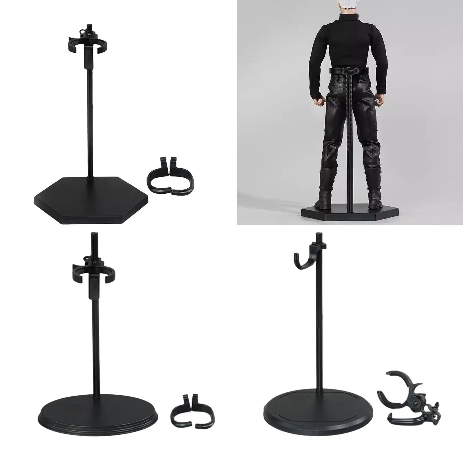 1/6 Action Figures Display Stand Adjustable for Action Figures Fashion Dolls