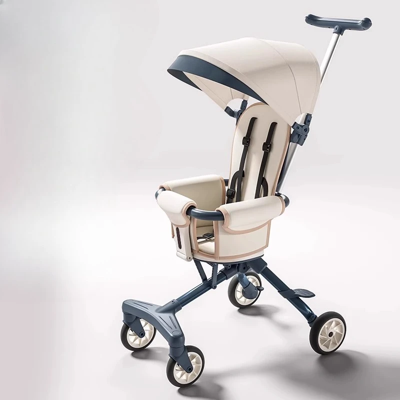 Cochecito con asiento reversible, sistema de viaje ligero Premium HighView con Smooth 360 ° Portabebés seguro con diseño plegable con ruedas - imagen 2