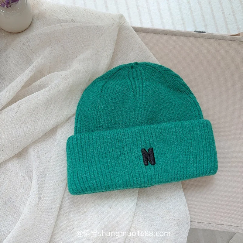 Gorro de lana personalizado con inicial N para niños y bebés - imagen 5