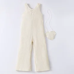 Mono sin mangas de algodón suave para niña – Ideal verano
