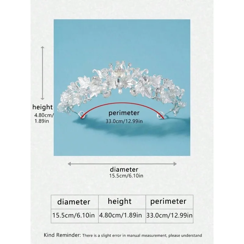 Diadema dorada con pedrería para niña – Tiara infantil elegante - imagen 4