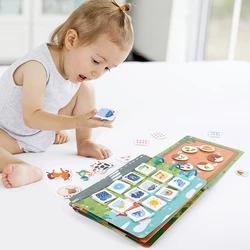 Libro ocupado Montessori silencioso con números animales y rompecabezas