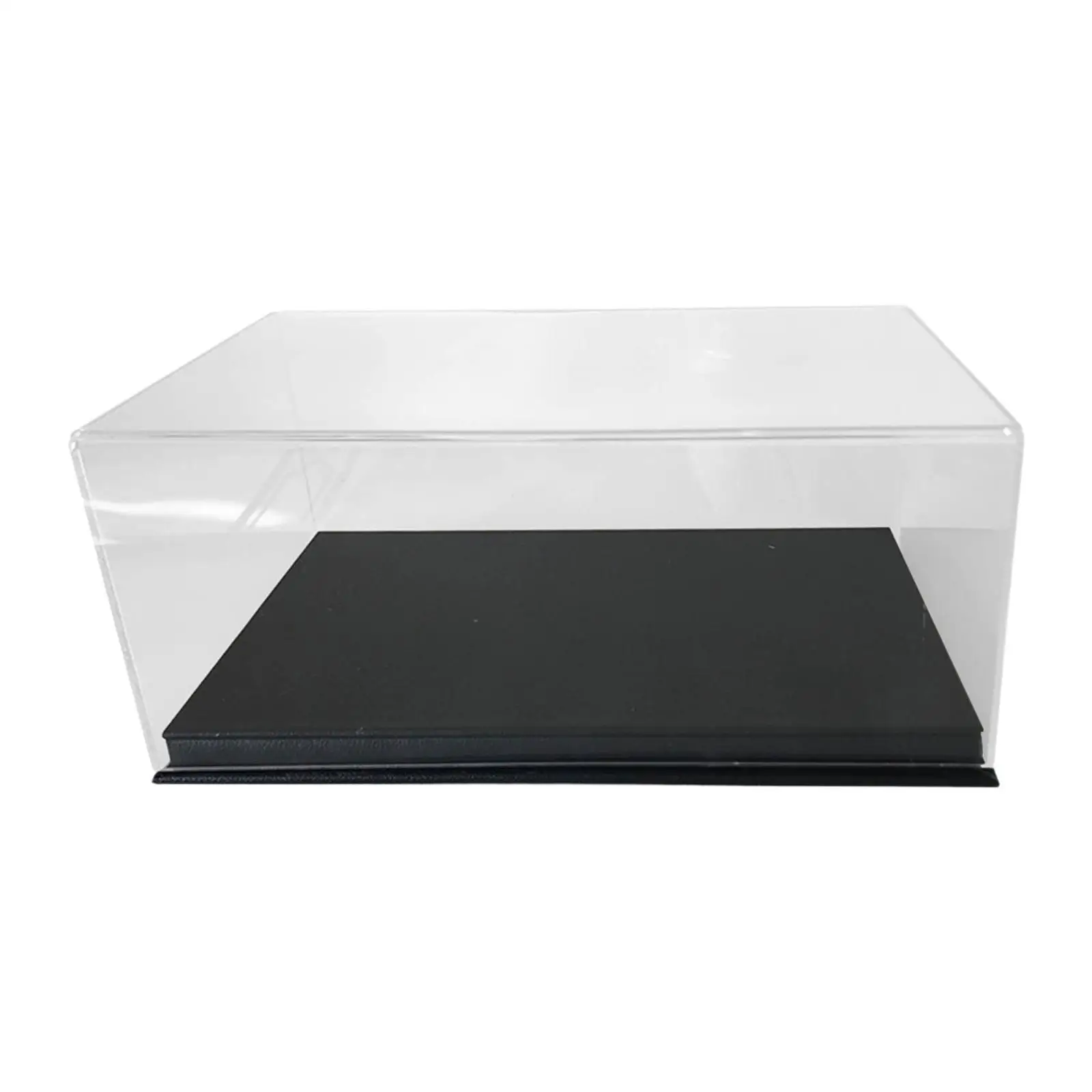 Acrylic Display Case with Base Figure Display Case for Dolls Toys Model Cars