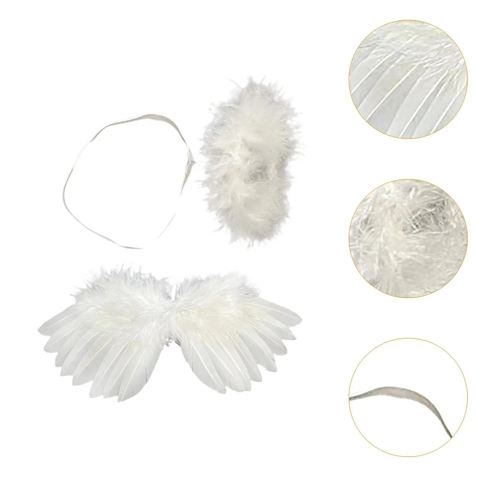 Dolls Wing and Headband Decorative Miniature Lightweight Dress up for Kids