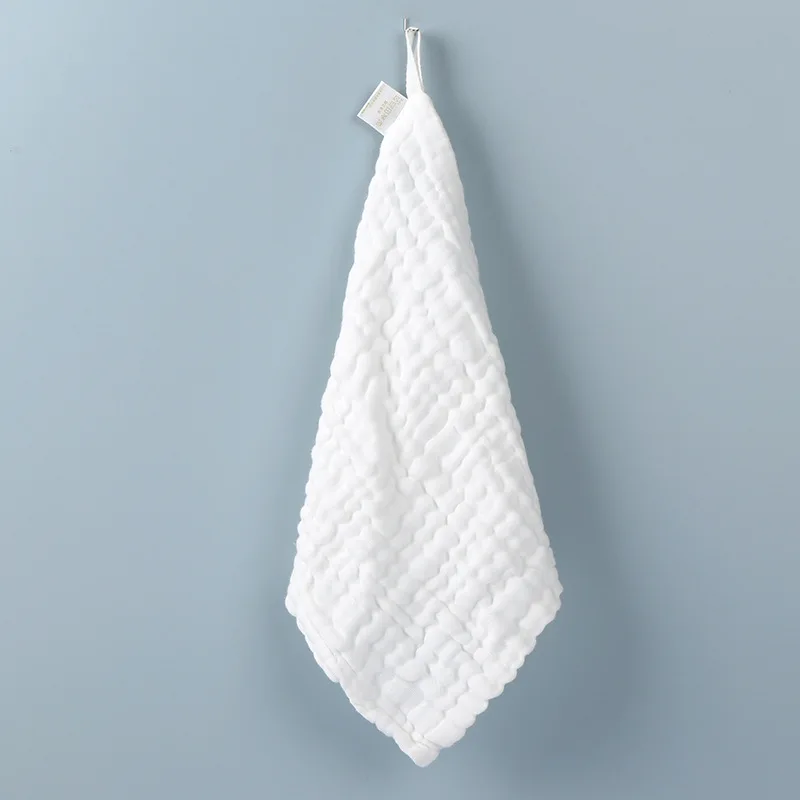 Baberos y toallas para la cara de gasa lavables sin huesos de color caramelo: suaves y agradables para la piel con lazo para colgar, para niños pequeños. - imagen 3