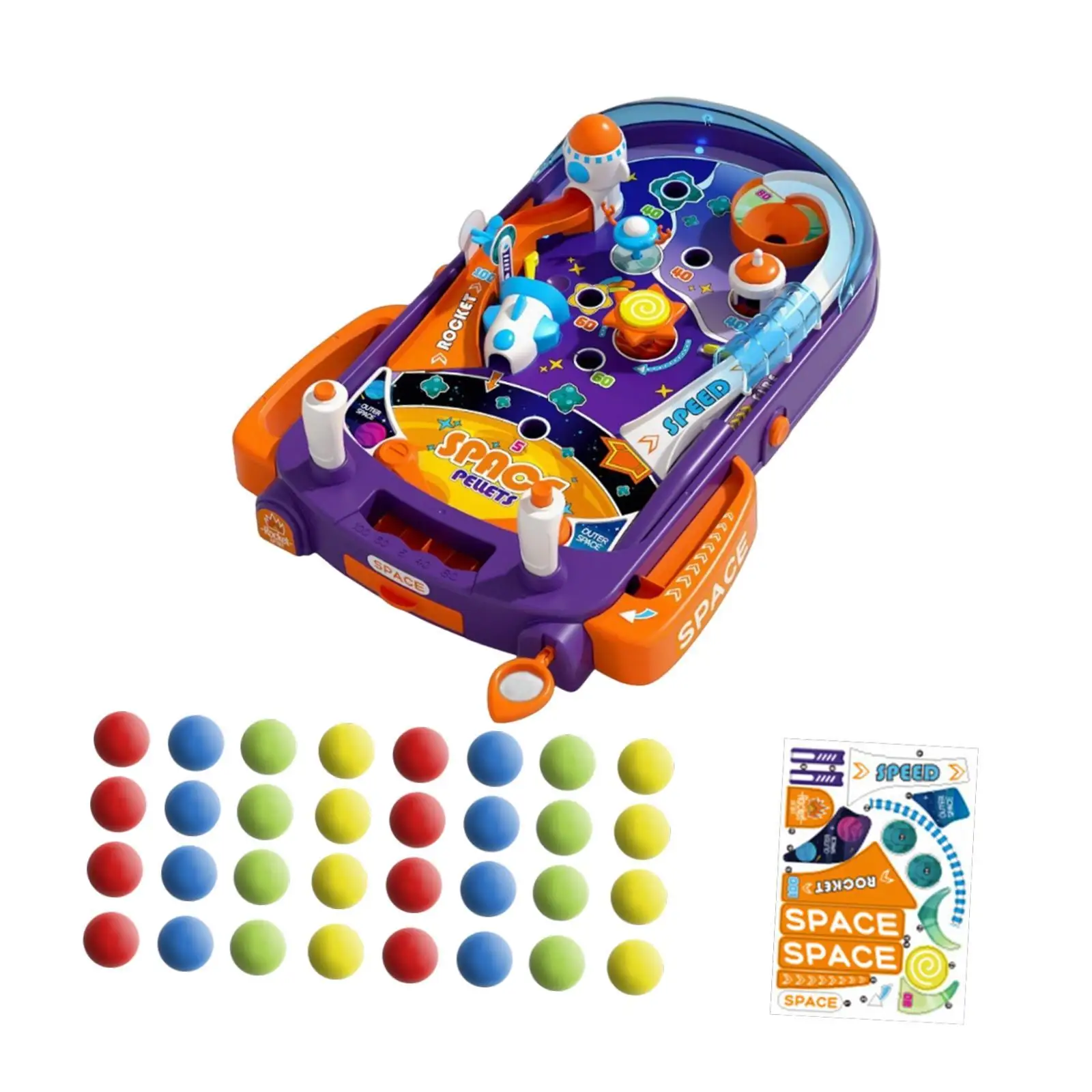 Children Pinball Machine Interactive Toy Interactive Game Portable Educational