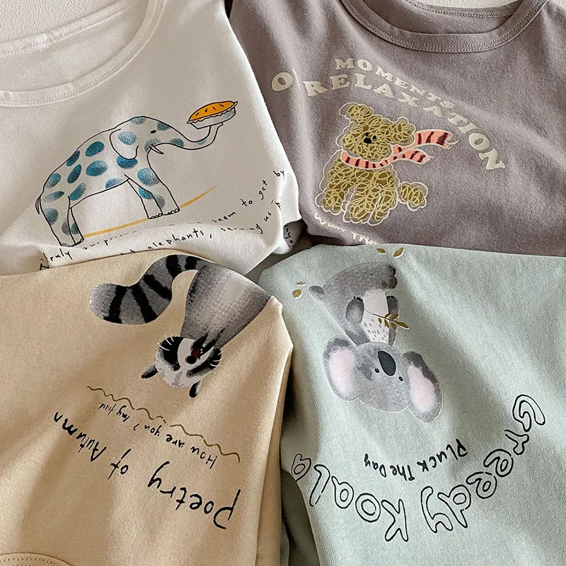 MILANCEL Camiseta verano para niños con dibujos de animales - imagen 4