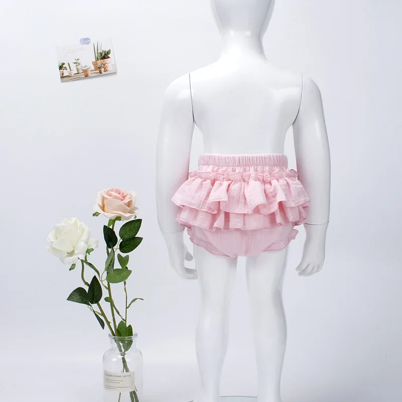 Falda tutú doble capa de algodón para niña de verano - imagen 2