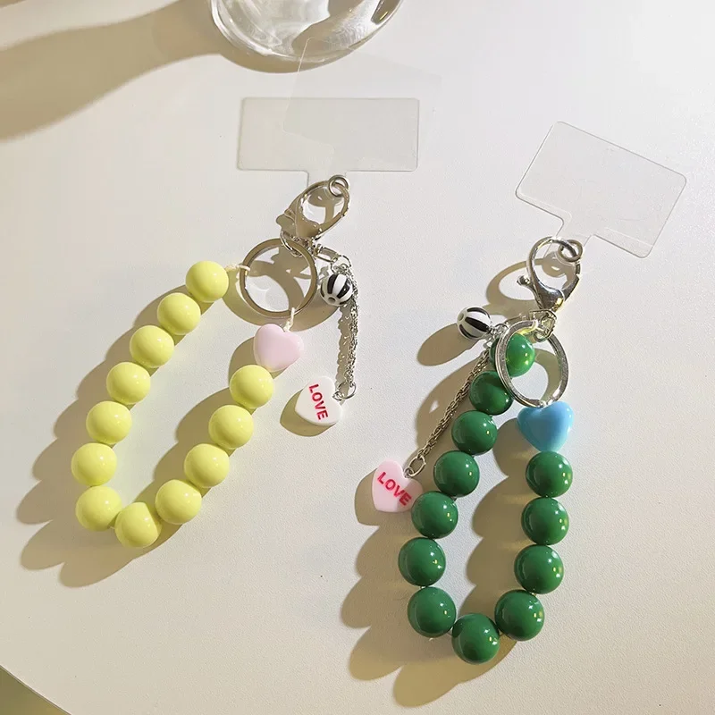 Pulsera antipérdida de cuentas hecha a mano con corazón amor