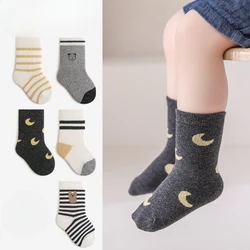 Calcetines infantiles con dibujos animados de algodon suave 0-8 años