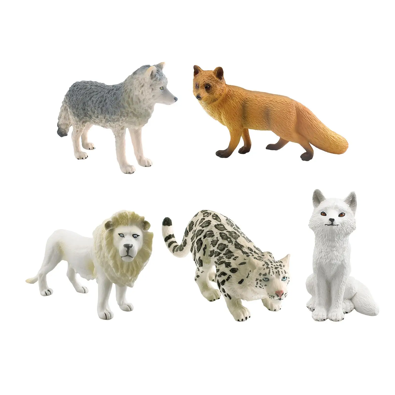 Animal Figure Desktop Decor Portable Countertop Decorative Simulation Wild Animal Statue Lawn Yard Household Bedroom Presents