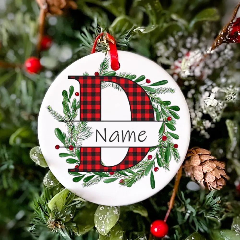 Adorno navideño para bebé con nombre grabado – Recuerdo de Navidad - imagen 2