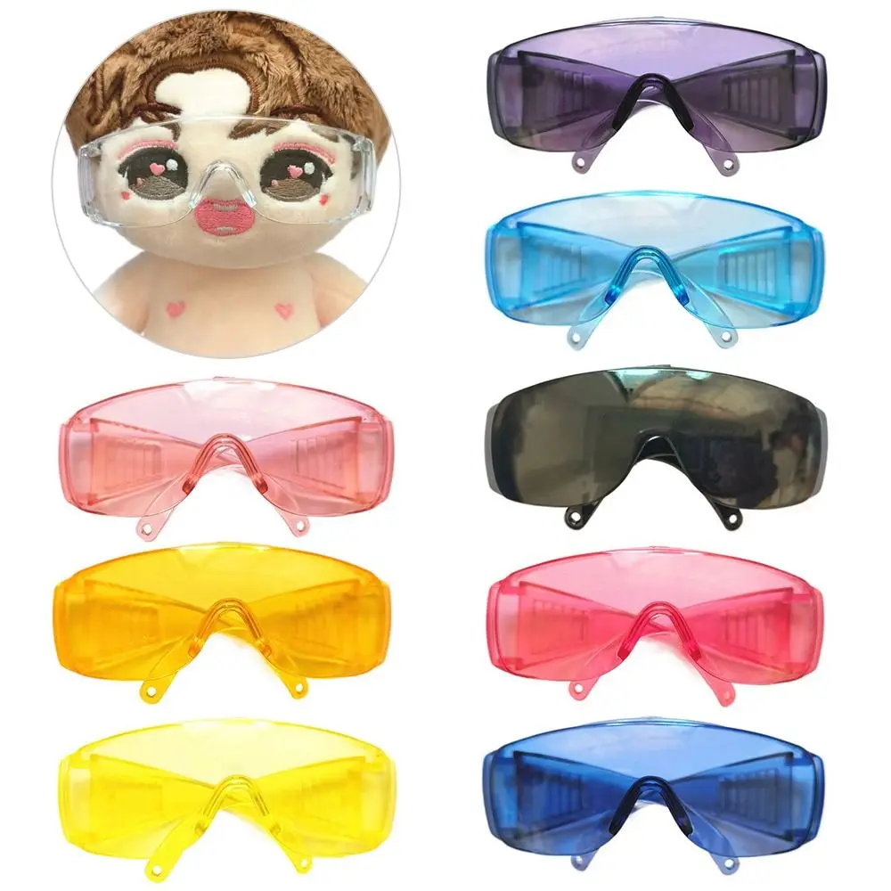 Mini accesorios para muñecos de peluche, 9 colores, gafas para muñecos de peluche, marco de corazón bonito para muñecas de 20cm, gafas de esquí coloridas - imagen 3
