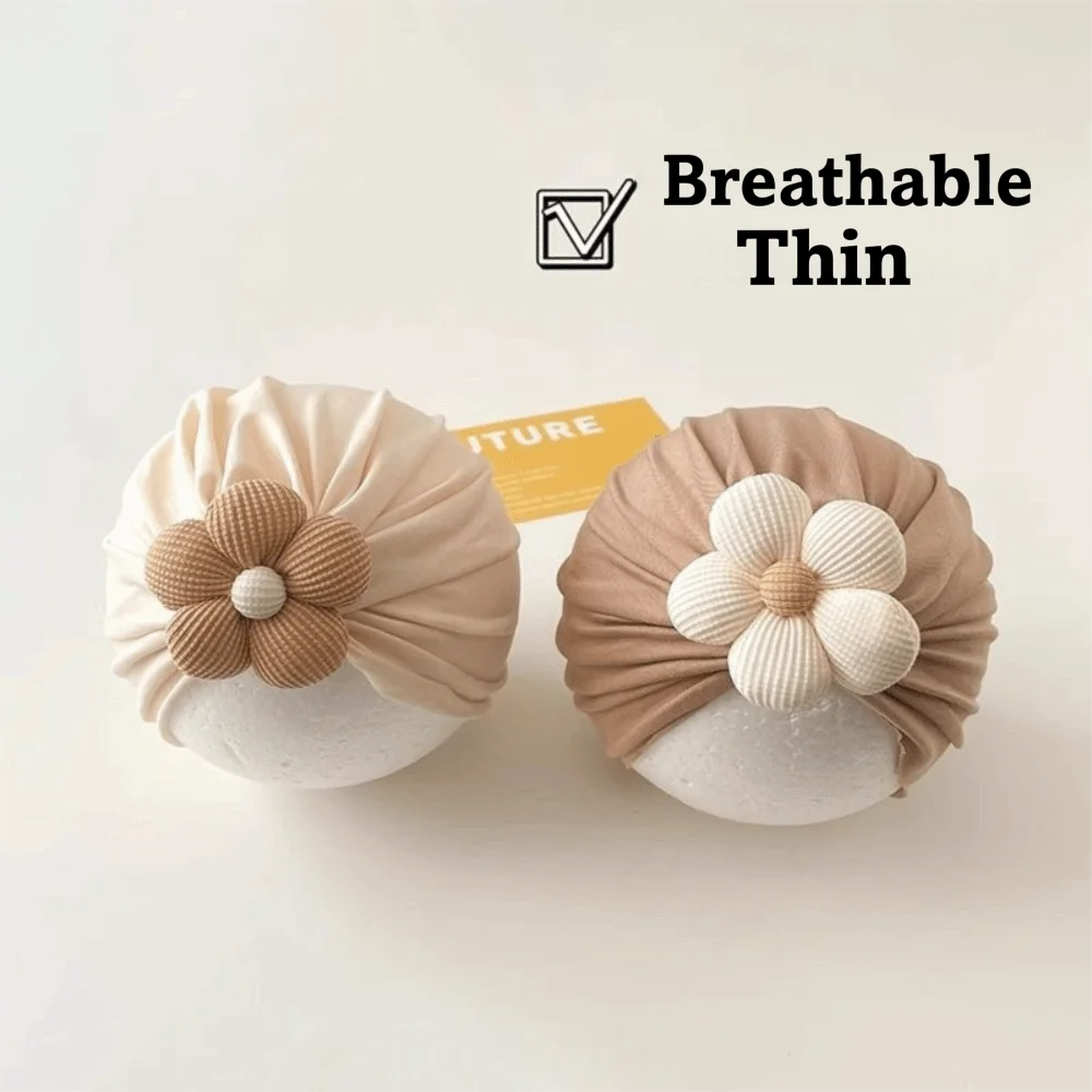 Flower Newborn Hat Socks Set Breathable Lightweight Socks Cap Set Soft Cute Design Combination Hat Socks Baby Boy and Girl - imagen 3