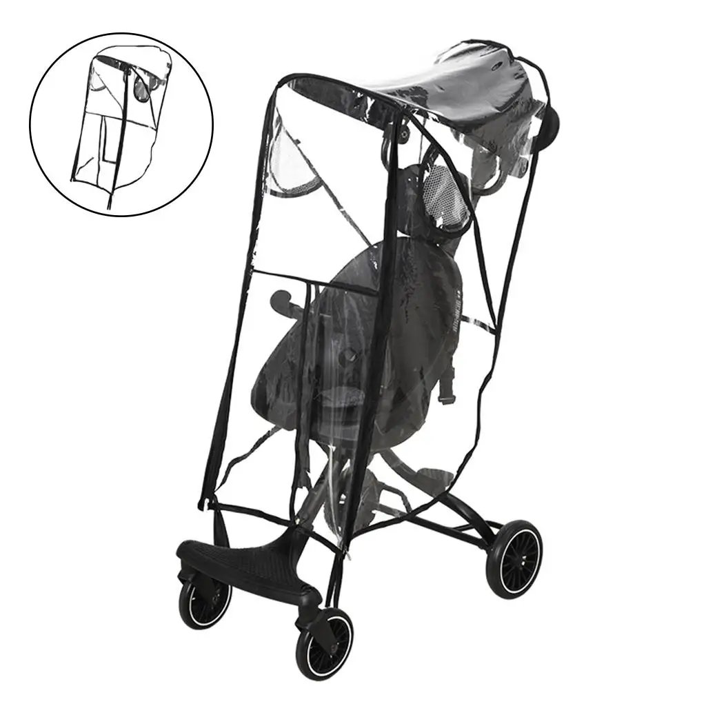 Protector para cochecito de bebé todo clima, lluvia y viento